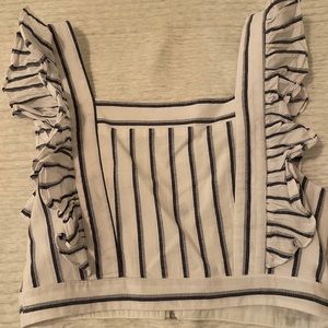 Striped crop top
